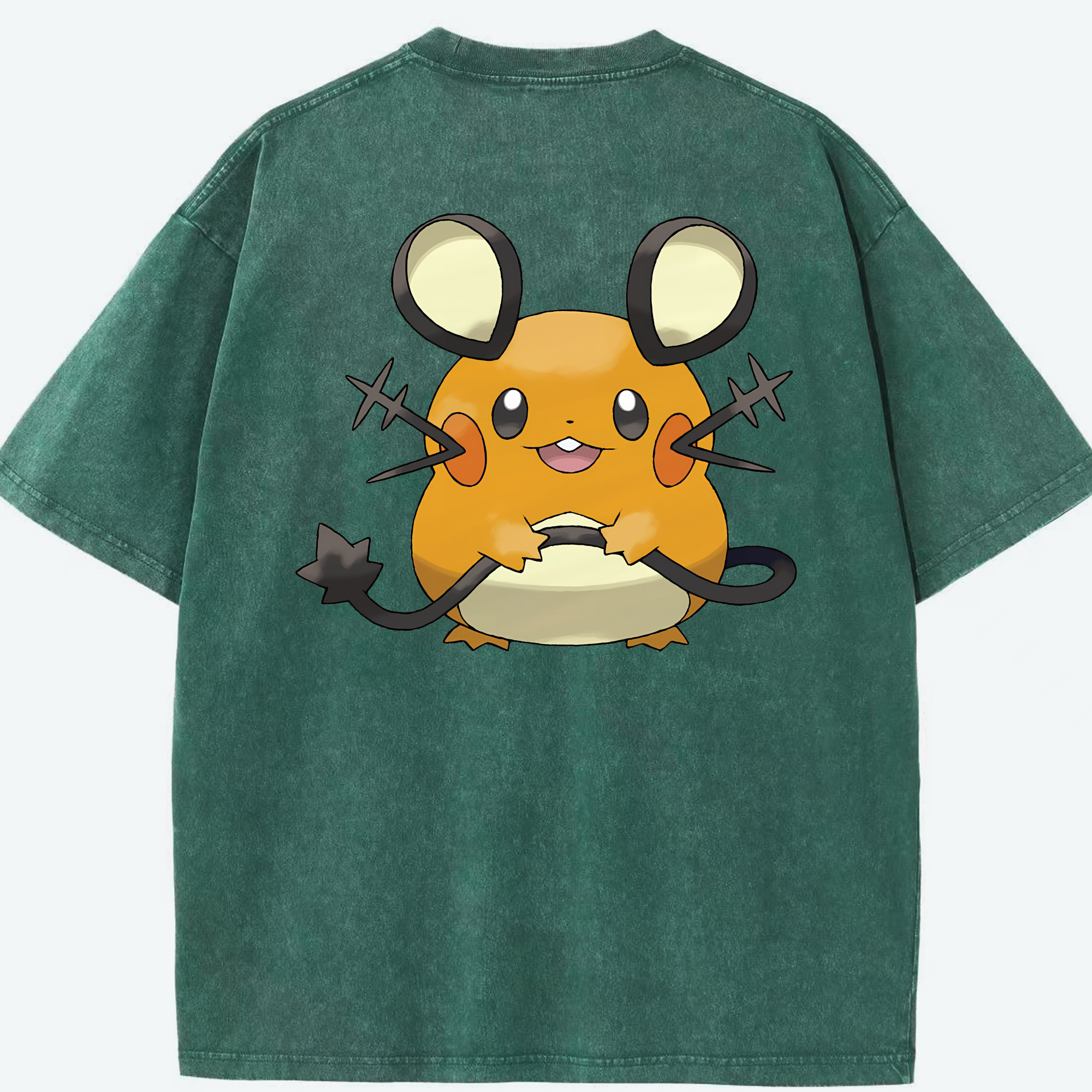 （画像用） ポケットモンスター Pokémon 綿100% ヴィンテージ風 半袖Tシャツ（背面プリント）